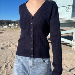 Brandy Melville Zoe Cable Knit Cardigan